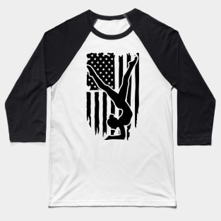 American Flag Gymnastic Shirt Baseball T-Shirt